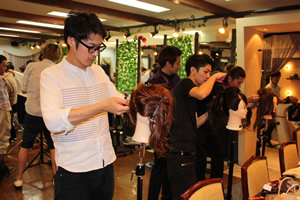 ヘアアレンジの練習